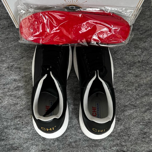 CHI Footwear Men's Fashion Sneaker Size 9 Black 1001 Nights Leather Graphene - Picture 5 of 10